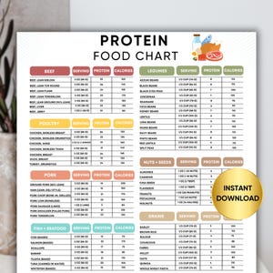 Proteinreiche Lebensmittelliste und Low Carb Lebensmitteltabelle, Keto Lebensmittel- und Speiseplan für Muskelaufbau und Abnehmen, druckbarer Ernährungsratgeber