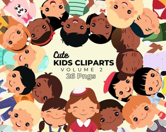 Cute kids - Children&#39;s educational graphics. Children clipart, Happy child clipart, child clipart, volume 2