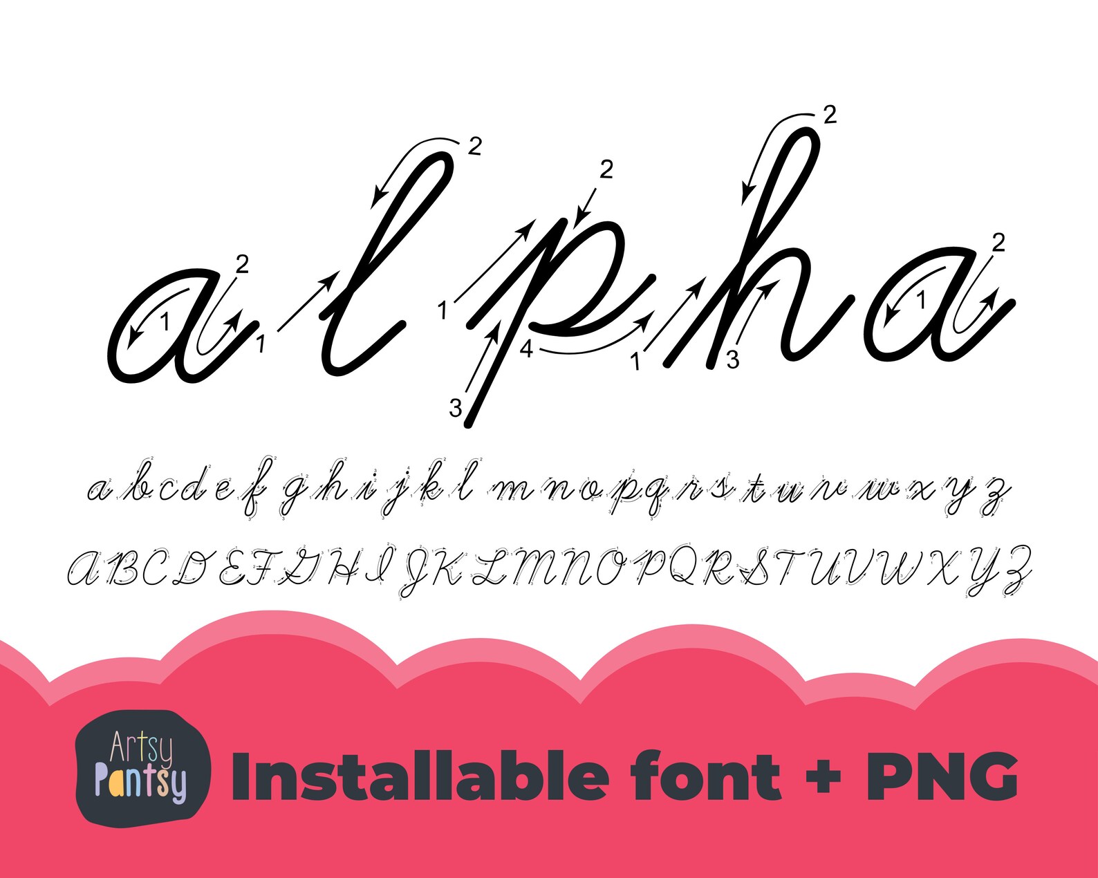 Fonts for Teachers: Tracing Fonts, Alphabet Letter Tracing Font, Letter ...