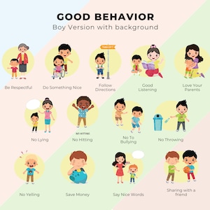 Good Behavior Clipart: Children's Educational PNG Graphics (64 Images ...