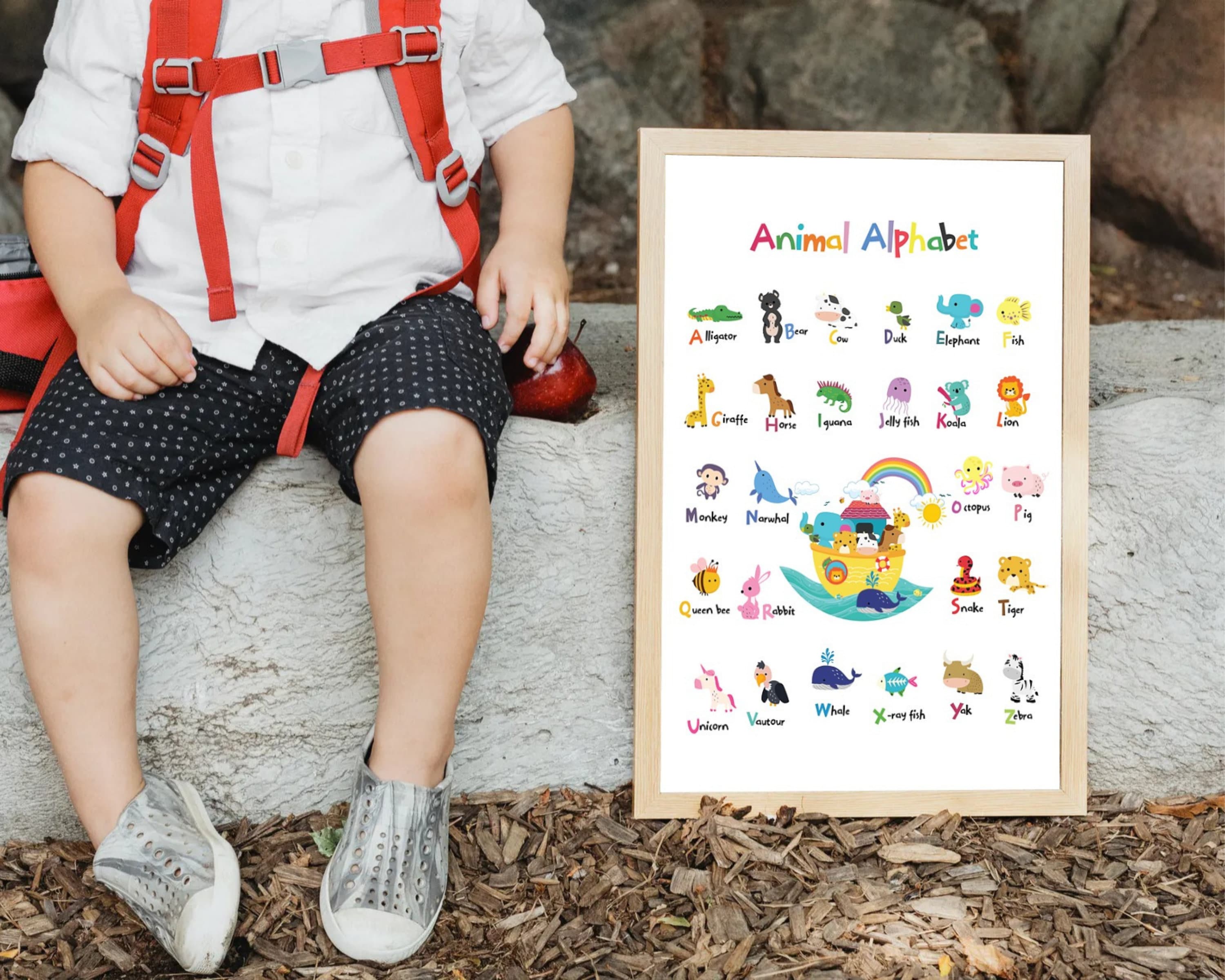Noah's Ark Alphabet Downloadable Print. Kids Room Decor. Nursery Print ...
