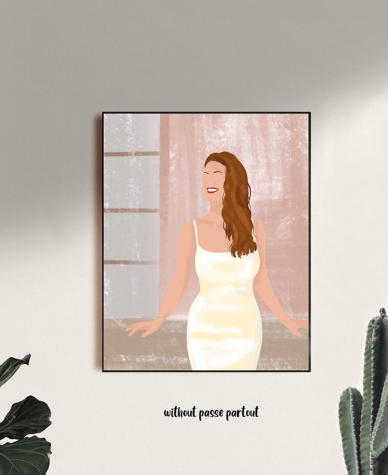 commissions minimal requests customized art valentines gallery art Custom art printed personal portrait wall art home decor