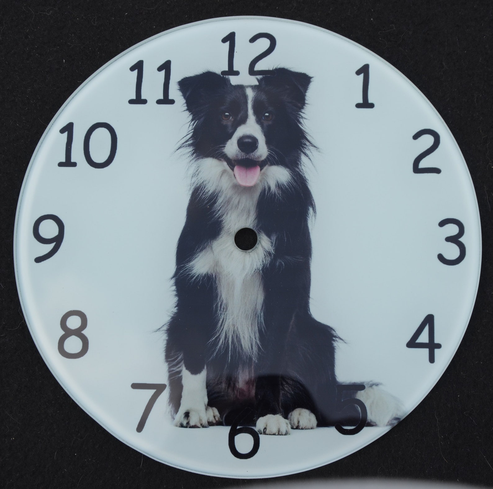 Glass dog clock breed specific Bassett Beagle Bearded Etsy