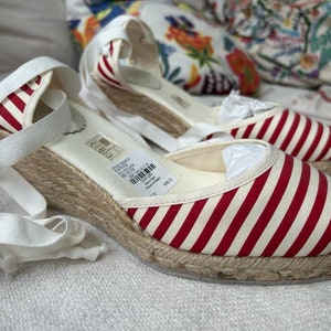 Striped Espadrilles - Etsy UK