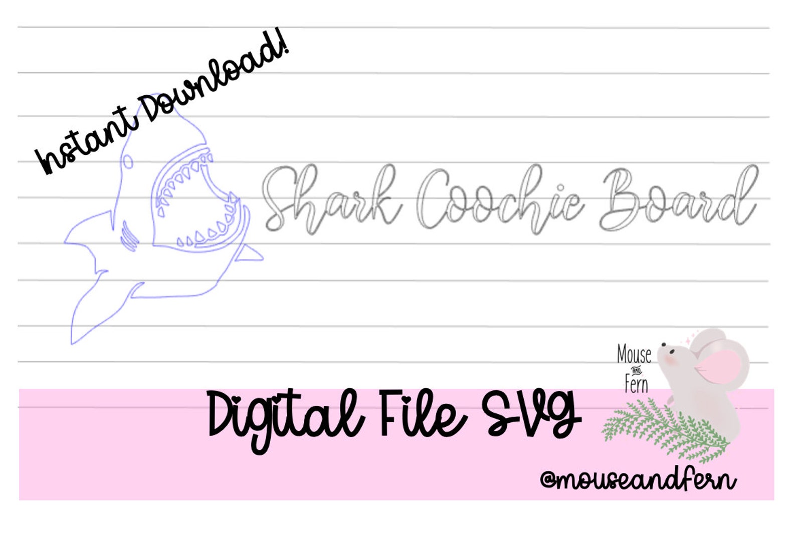 Download Shark Coochie Board SVG Charcuterie Board SVG Descarga | Etsy