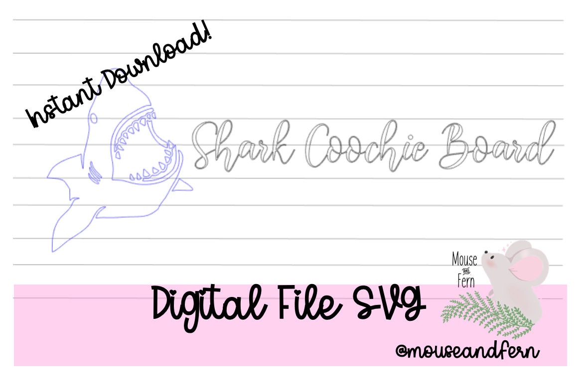 Download Shark Coochie Board SVG Charcuterie Board SVG Descarga | Etsy