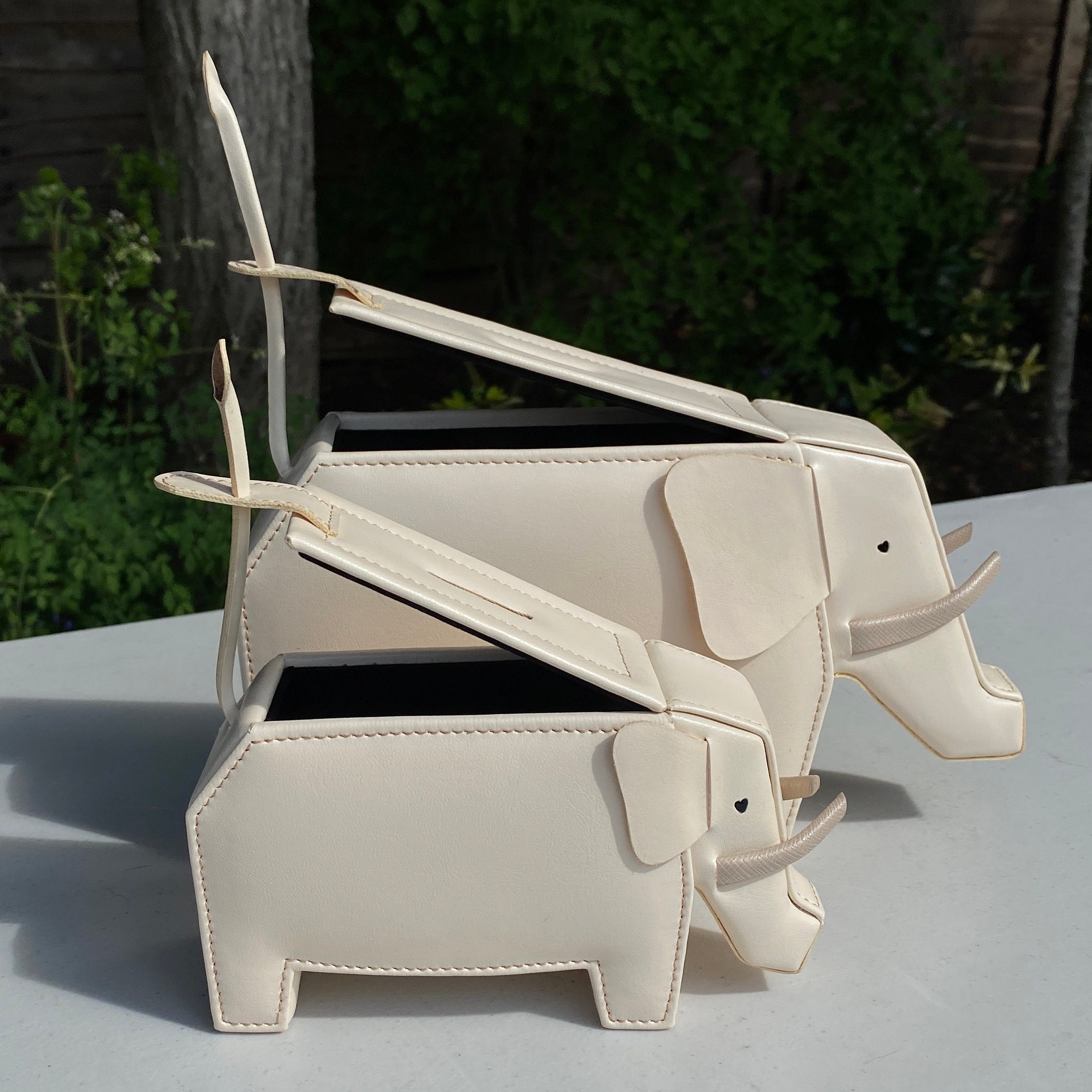 Vegan Leather Elephant Money Box Available in 7 Colours Etsy