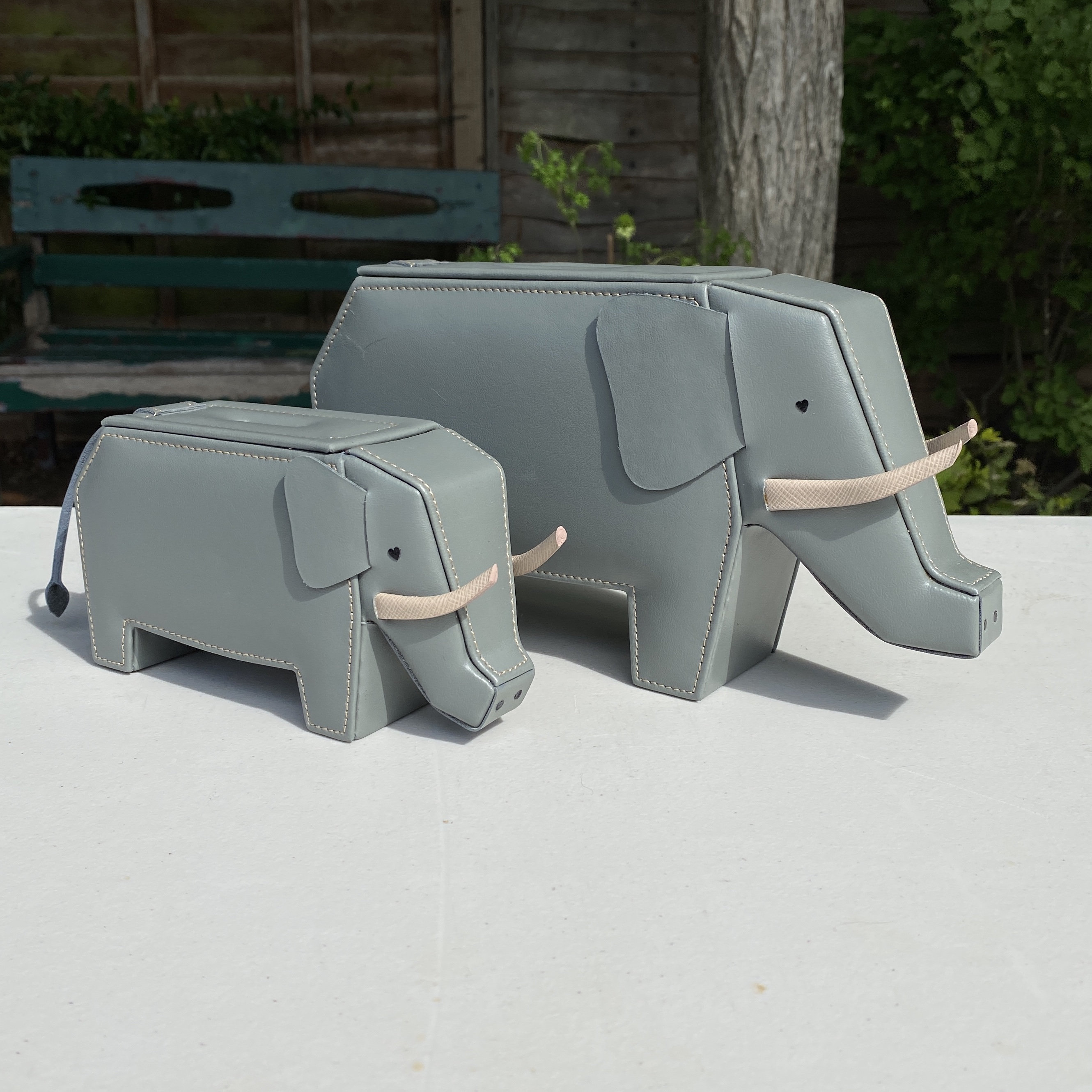 Vegan Leather Elephant Money Box Available in 7 Colours Etsy