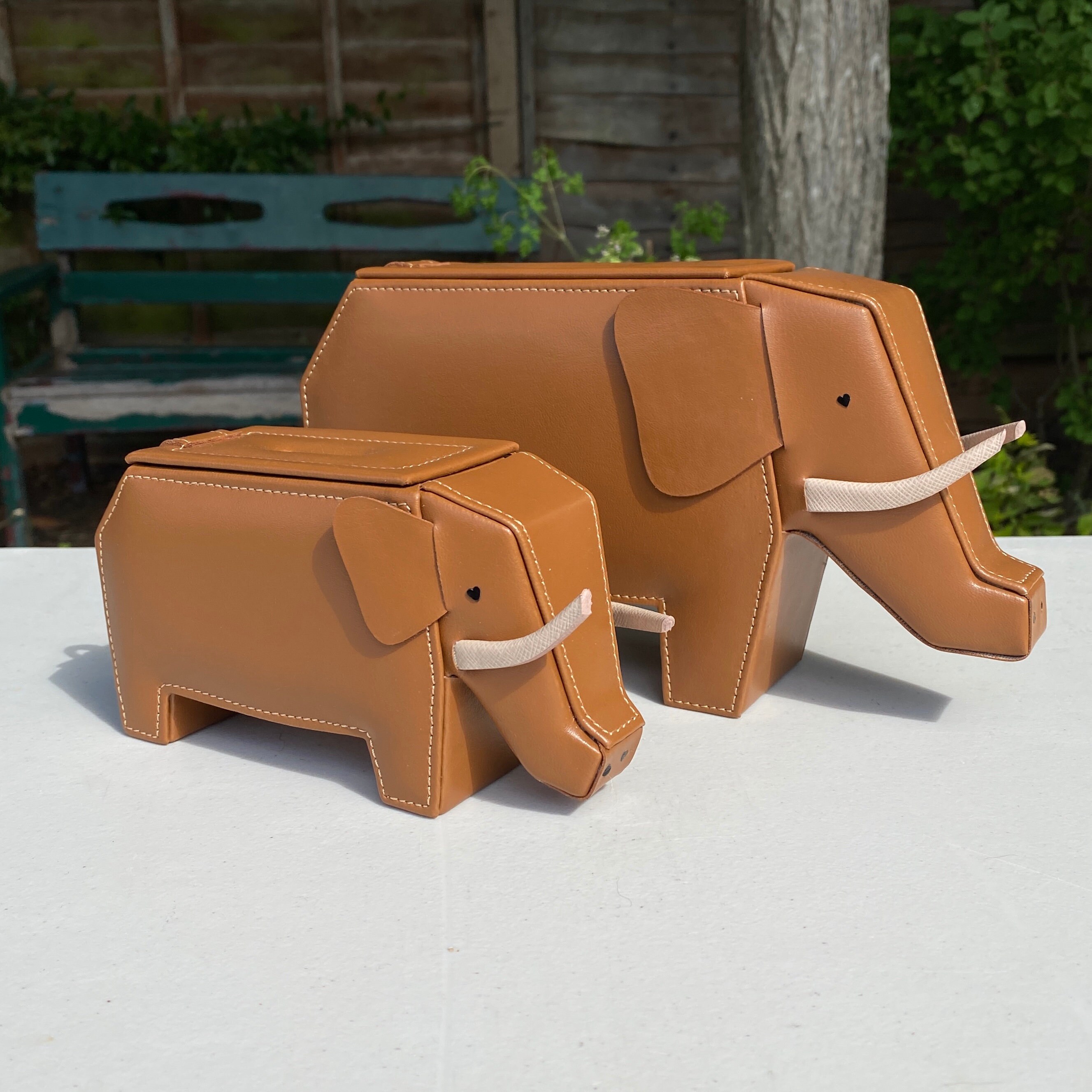 Vegan Leather Elephant Money Box Available in 7 Colours Etsy