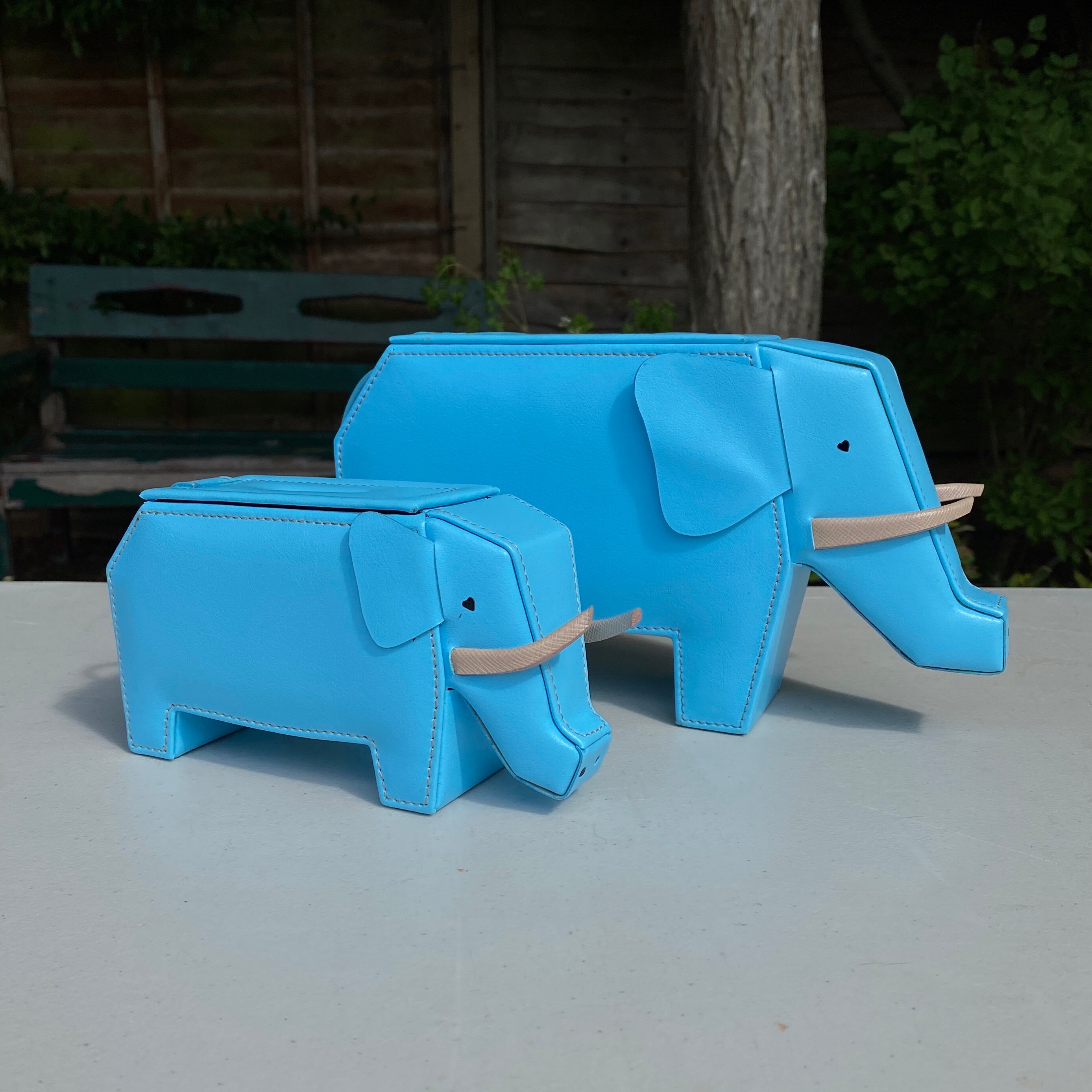 Vegan Leather Elephant Money Box Available in 7 Colours Etsy