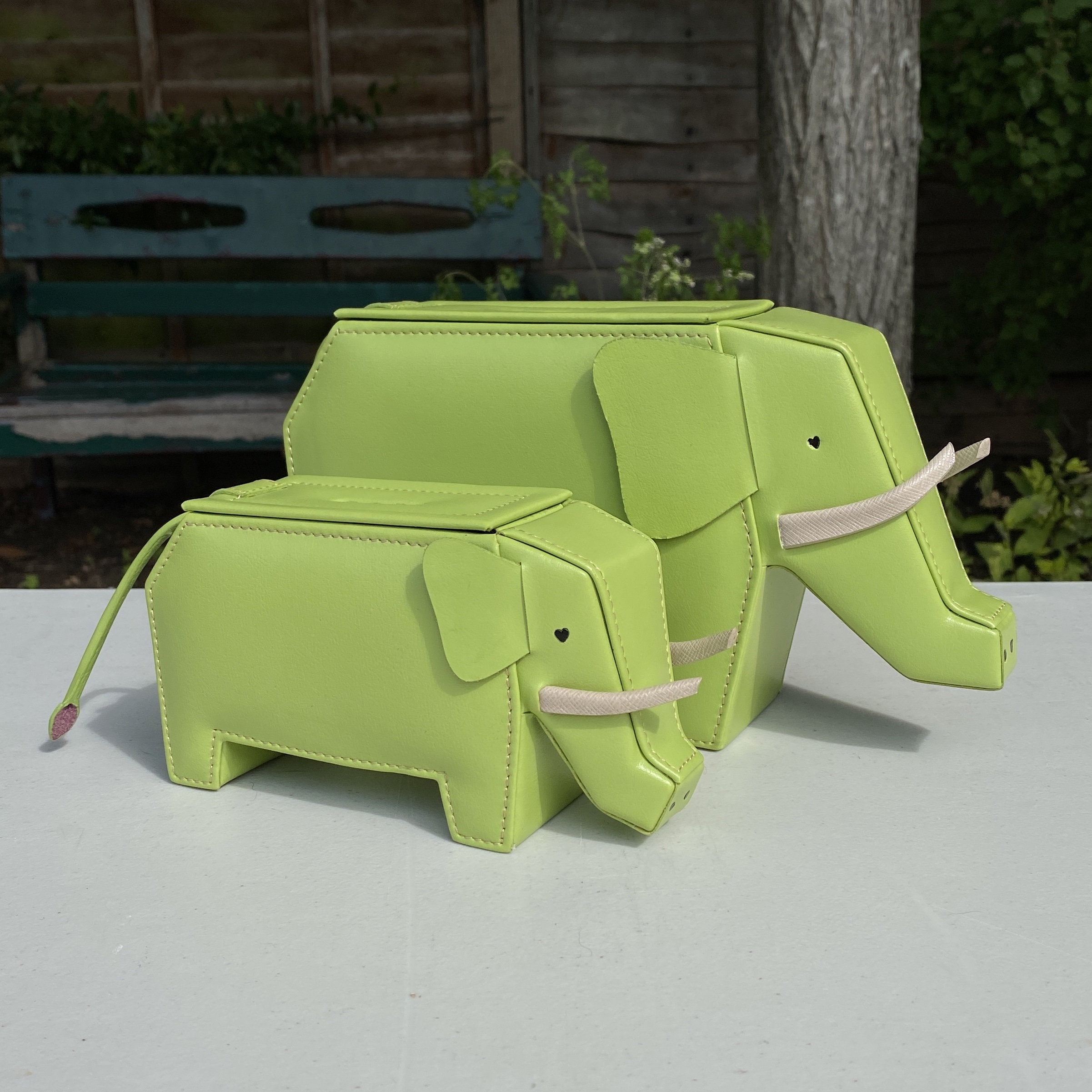 Vegan Leather Elephant Money Box Available in 7 Colours Etsy