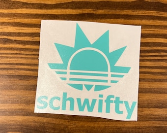 Schwifty Rick and Morty Car decal