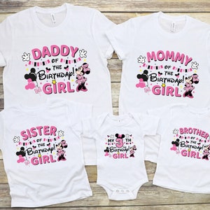 Minnie Birthday Shirt, Custom Minnie Mouse Shirt, Birthday Shirt for Girl, Custom Birthday Shirt, Personalized Shirt, Disney Outfit Shirt