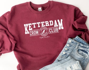 Ketterdam Crow Club Sweatshirt, Six Of Crows Sweatshirt, Ketterdam Sweatshirt, Ketterdam Hoodie, Six Of Crows Hoodie