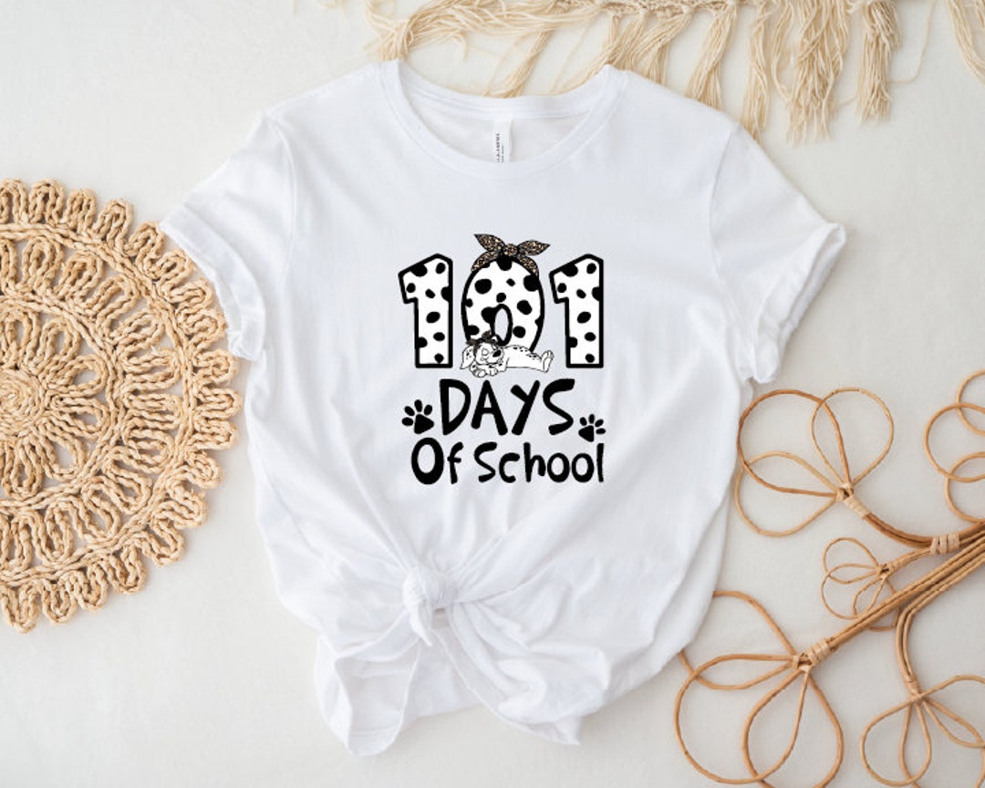 101 Days of School Shirt 101 Days Smarter Shirt Dalmatian Etsy