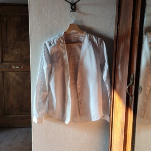 Zara &#39;00 shirt decorated and personalized/ upcycle/ size XS