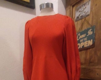 Sartorial Red Dress from 70s