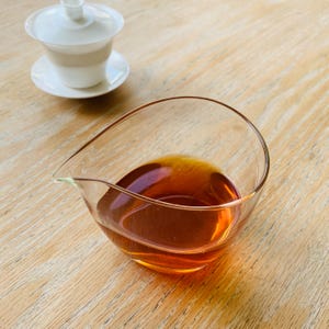 Glas Fair Cup Gong Fu Cha Waterdrop Stil Gong Dao Bei