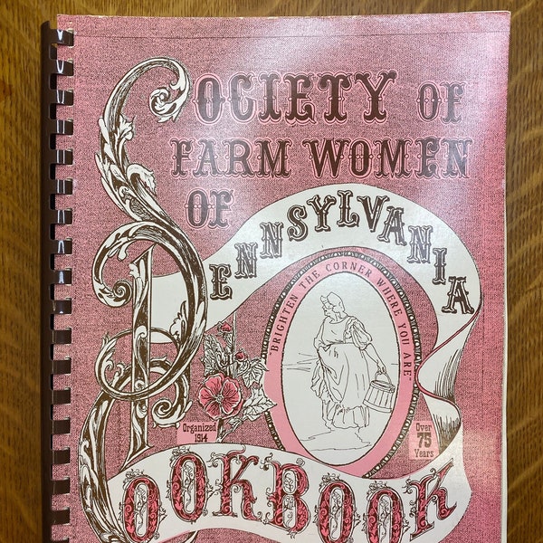 Society Of Farm Women Of Pennsylvania Cookbook Vintage 1991