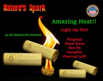 Nature's Spark - 32 premium fire starters