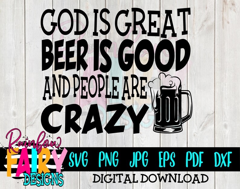 God is Great Beer is Good SVG Country Music Svg Music Etsy
