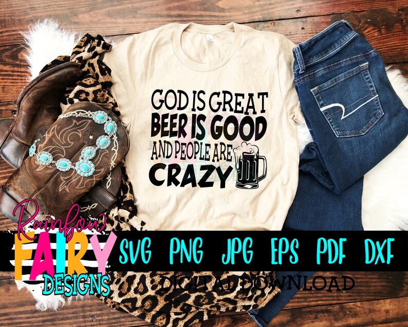 God is Great Beer is Good SVG Country Music Svg Music Etsy