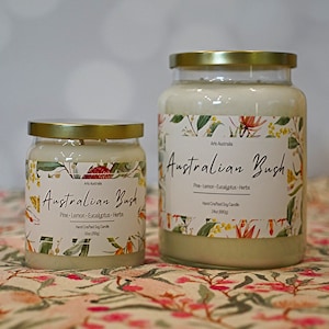 Australian Bush Scented Candle | Eco-Friendly Soy Candle | Australia-Inspired Candle | Perfect Gift from Down Under | Australia