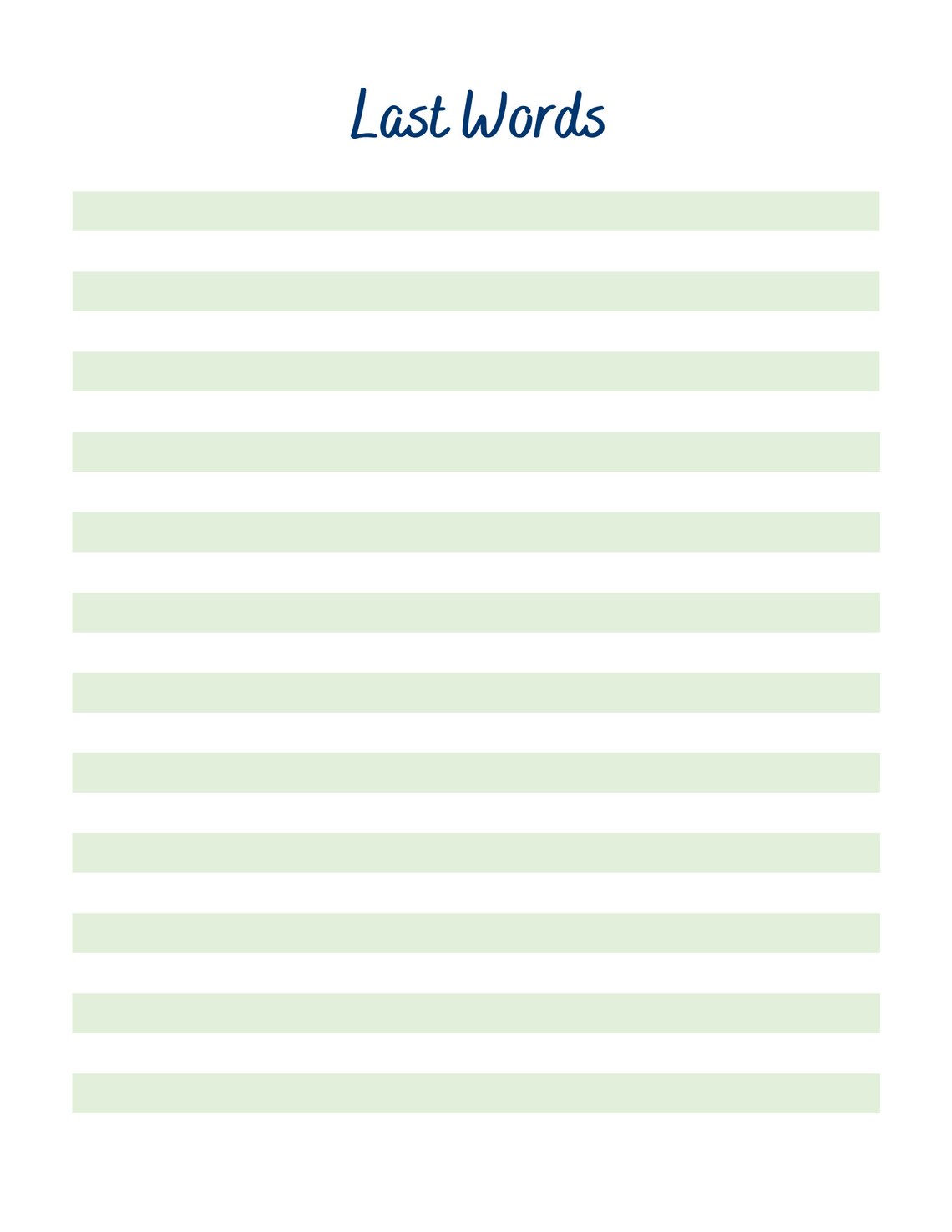 Digital Final Wishes Planner, Printable, End of Life Document ...