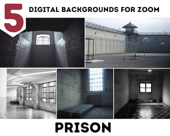 Zoom Virtual Backgounds 5 Prison Images Instant Download Etsy
