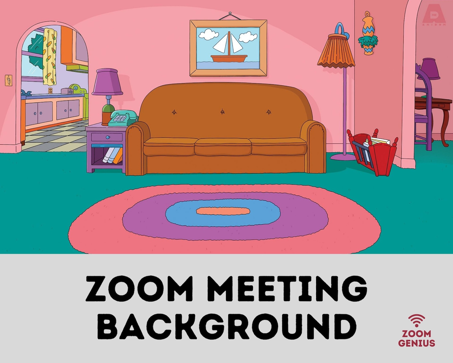 Zoom Background Simpsons (Download Now) Etsy
