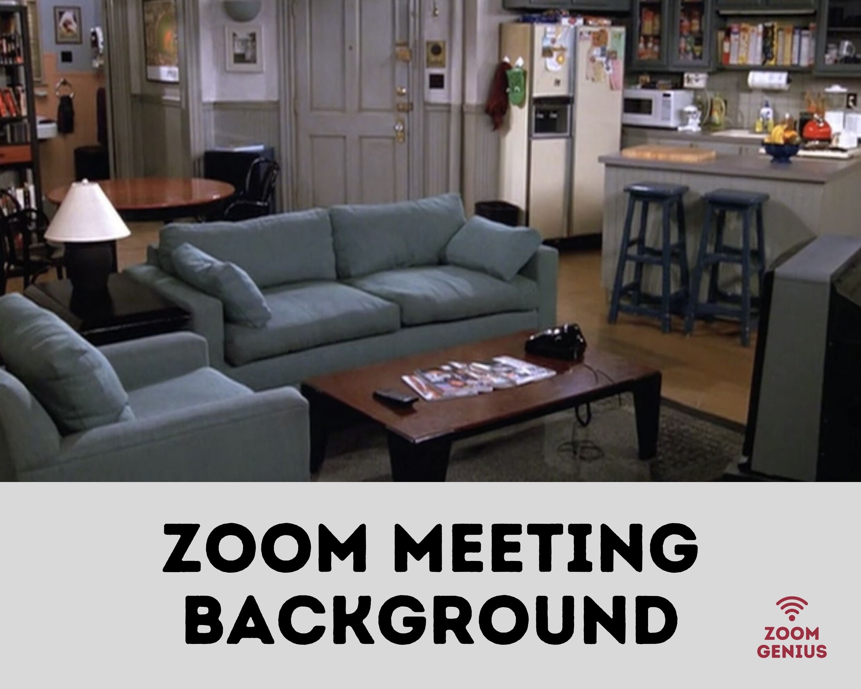 Zoom Background Seinfeld Livingroom - Etsy UK