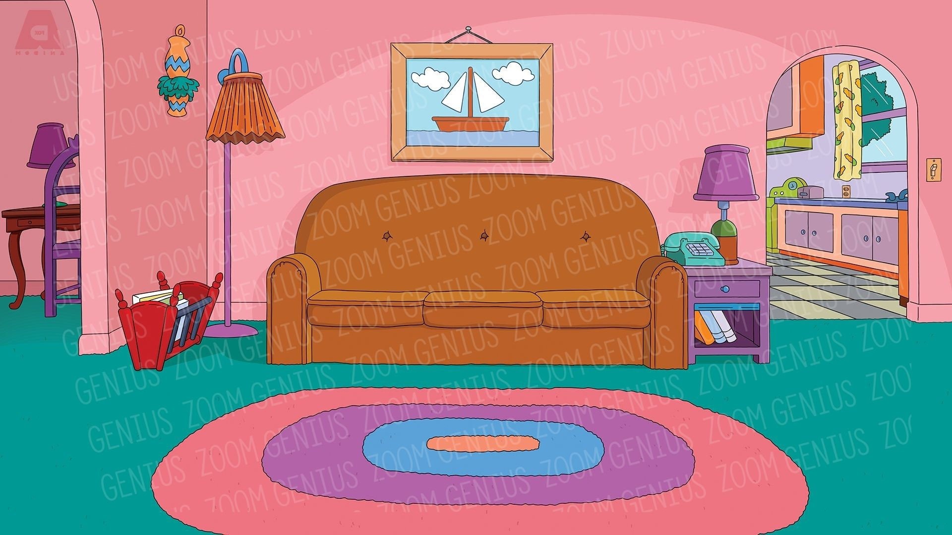 Zoom Virtual Background Simpsons