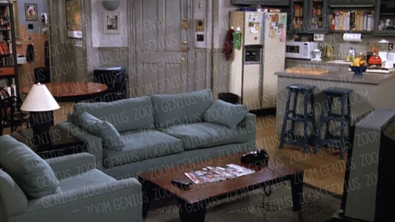 Zoom Background, Seinfeld Livingroom Etsy