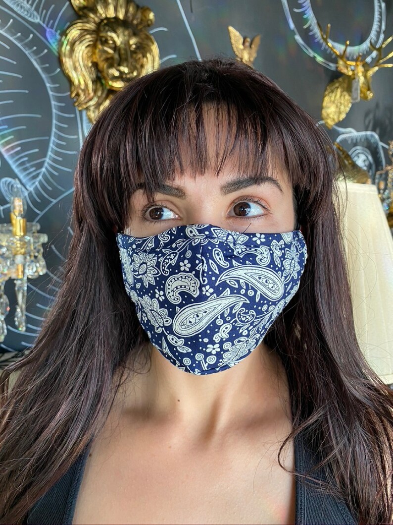 MASQUE DE VISAGE 100% COTON Lavable Réutilisable très doux  