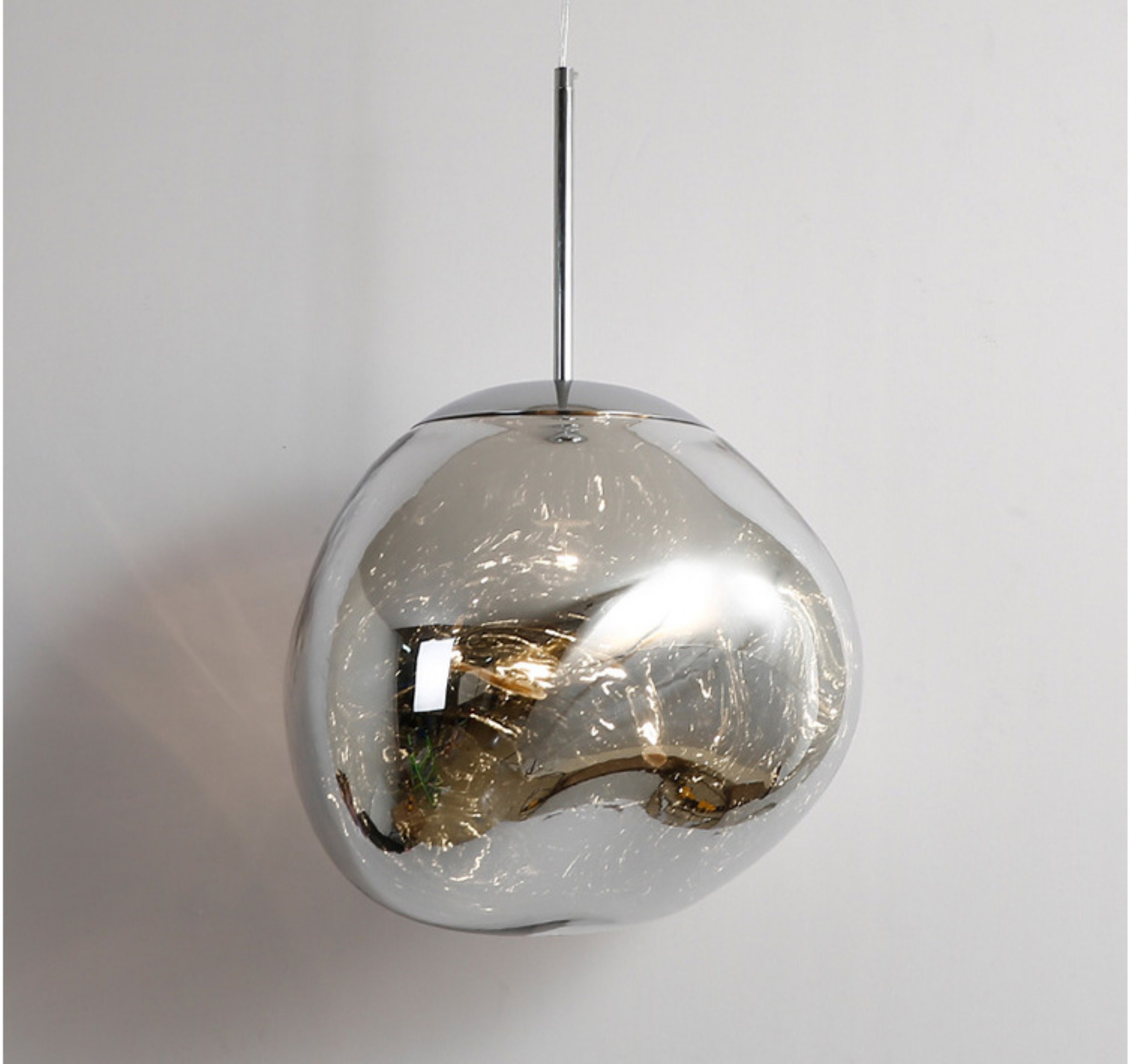 Vintage bola vidrio techo colgante luz moderna 1 Lámpara de | Etsy