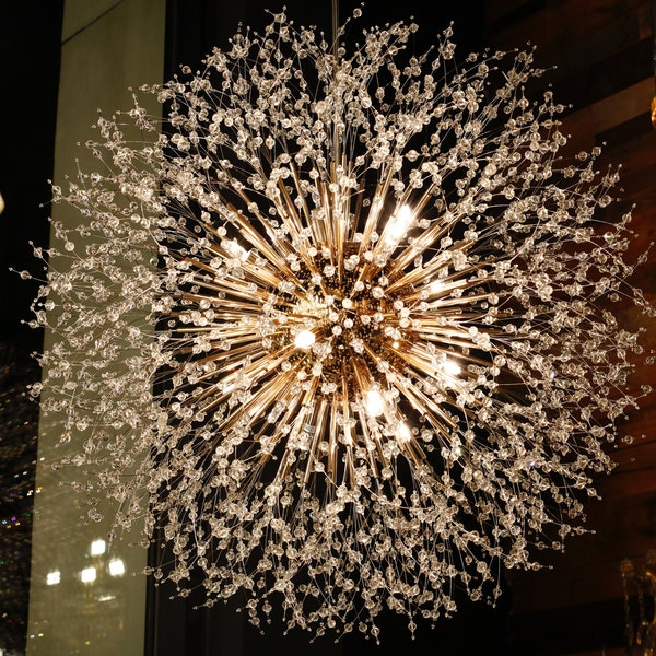 Crystal Chandeliers Hanging Ceiling Light Fixture Modern Pendant Lighting for Store Foyer Dining Room ,Bedroom, Living Room , Restaurant