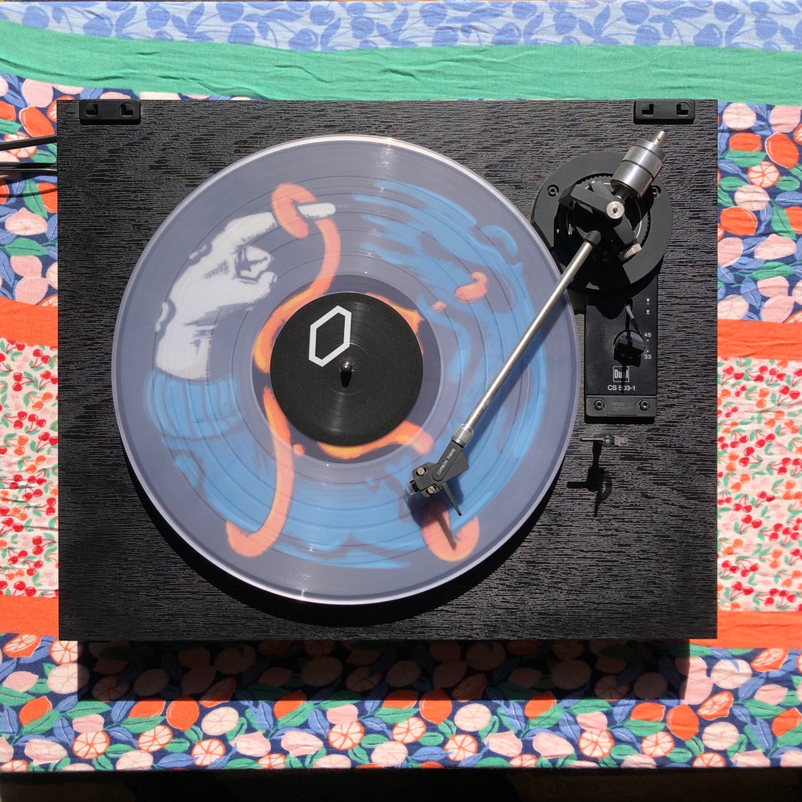 Record Player Slip Mat Illustrated Slipmat Record Mat Etsy