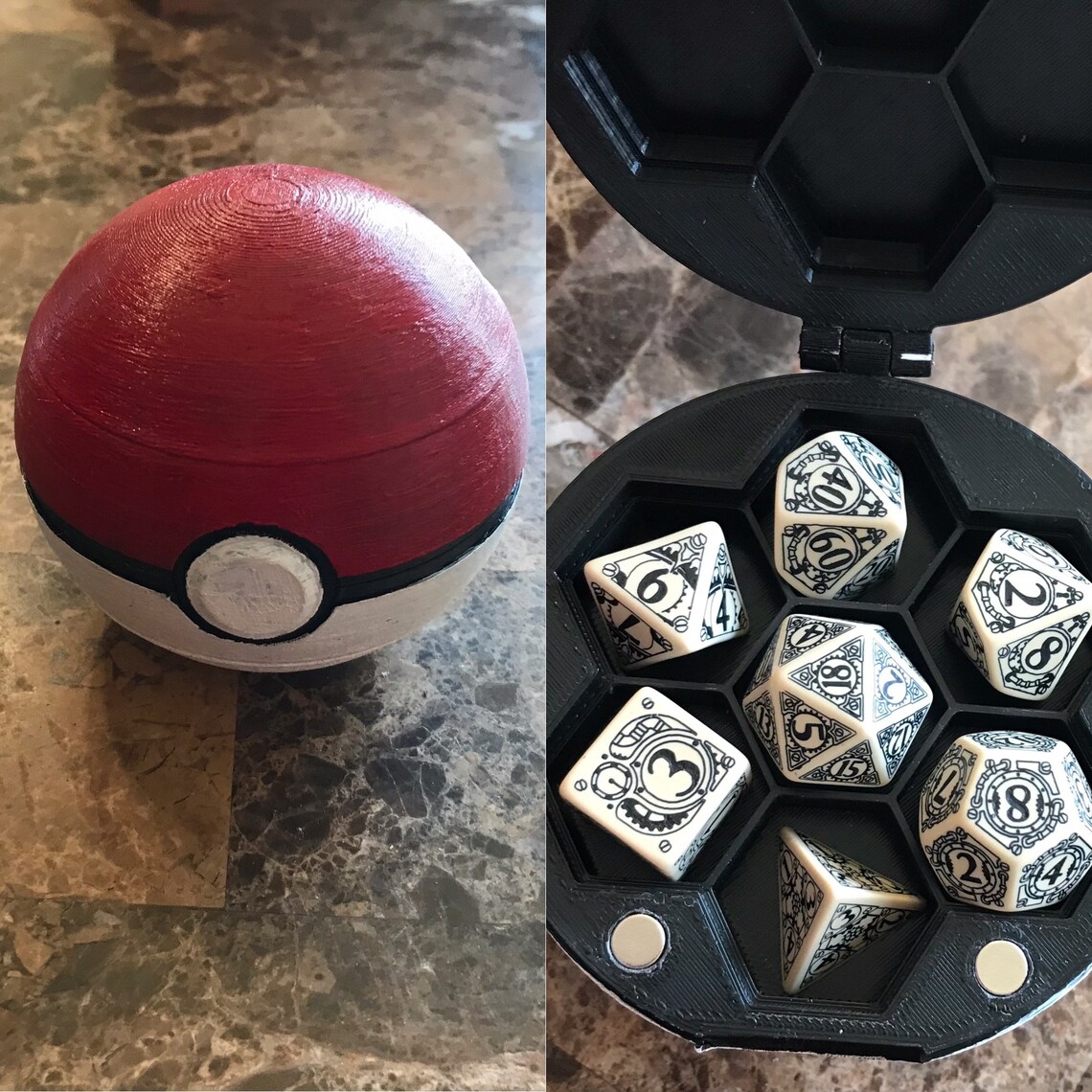 Poke Ball Dice Box Etsy