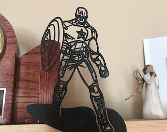 Captain America - Avengers Assemble Silhouette Shelf Decor