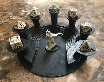 Dice and Miniature Display & Dice Tray - Dice Colosseum
