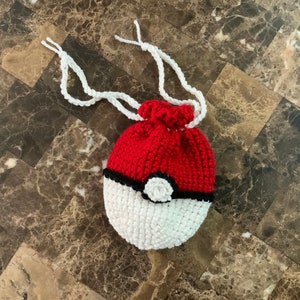 Poke-ball Dice Bag, Handmade