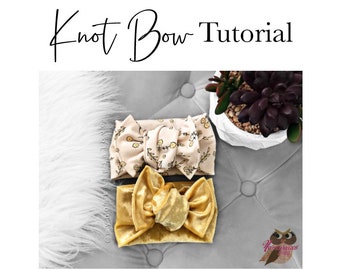 Knot Bow tutorial and pattern