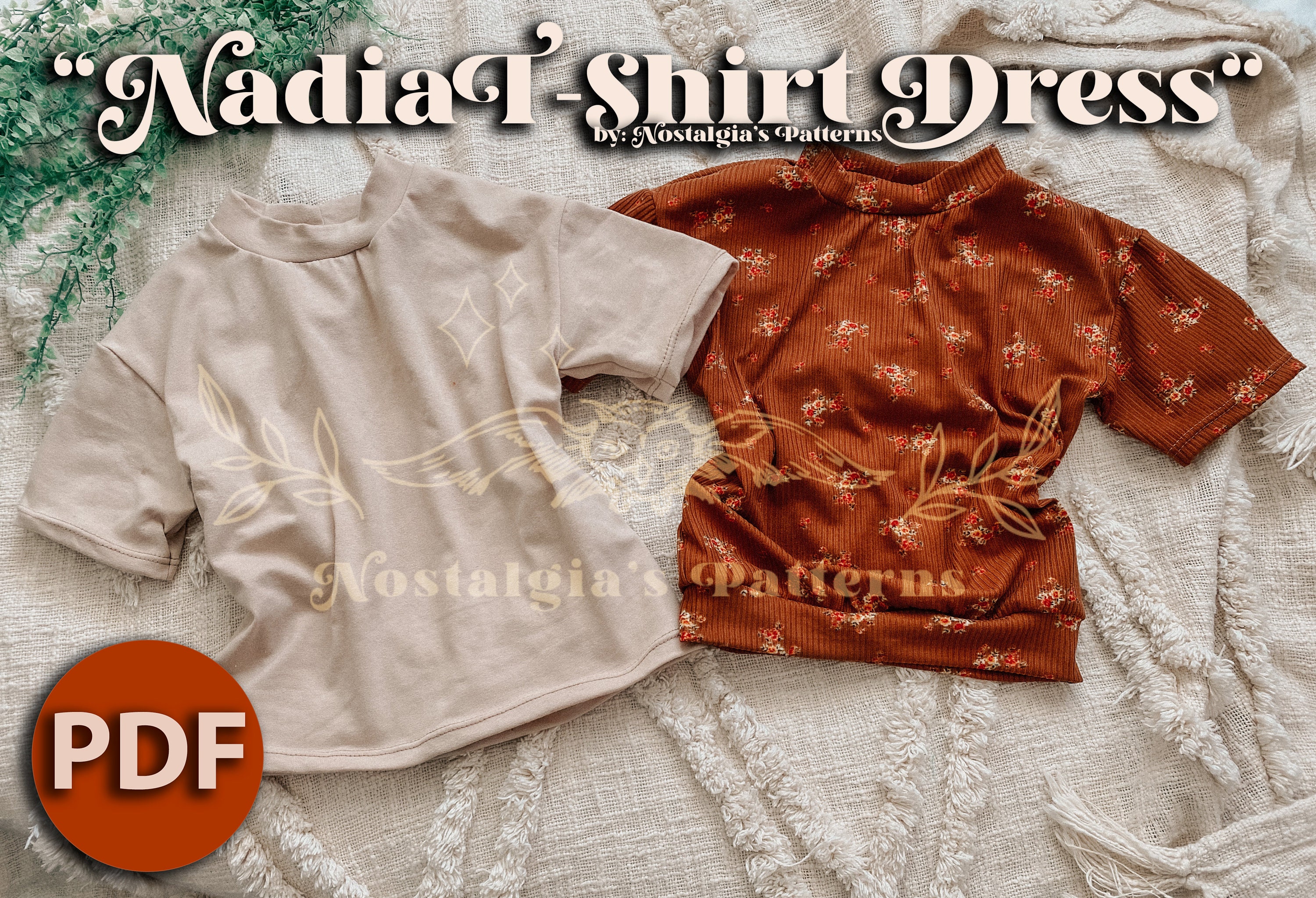 Nadia T-shirt Dress Tutorial and Pattern - Etsy