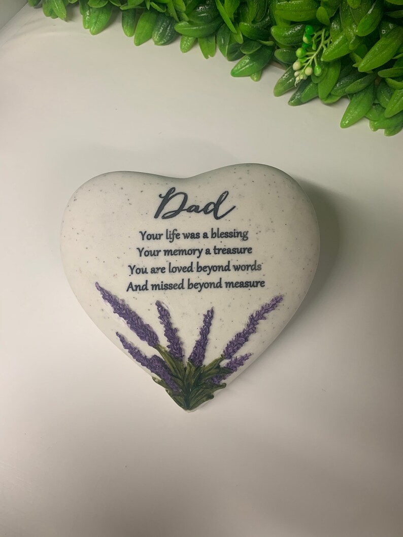 In Loving Memory Dad. Brother. Heart Memorial Stone. Grave