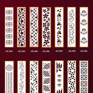 Room Divider, Privacy Screen, Decorative Panel, Stencil, Wall Handing, Laser, Cnc, Plasma, Cdr, Dxf,Jpg