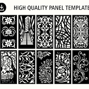 Room Divider | Privacy Screen | Partitions | Decorative Panel | Plasma Dxf | CDR, Svg, AI, Dxf, Jpg | digital download.