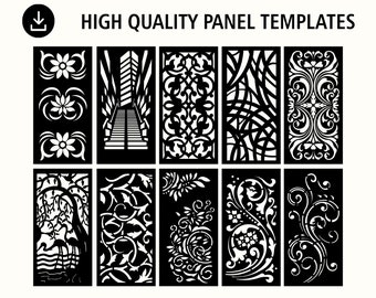 Ruimteverdeler | Privacyscherm | Partities | Decoratief paneel | Plasma-dxf | CDR, Svg, AI, Dxf, Jpg | digitale download.