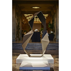 Indoor Outdoor Sculpture | Metal Freestanding | Traditional Abstract Sculpture | Sculpture | Garden Sculpture | Perfect For Pool Area.