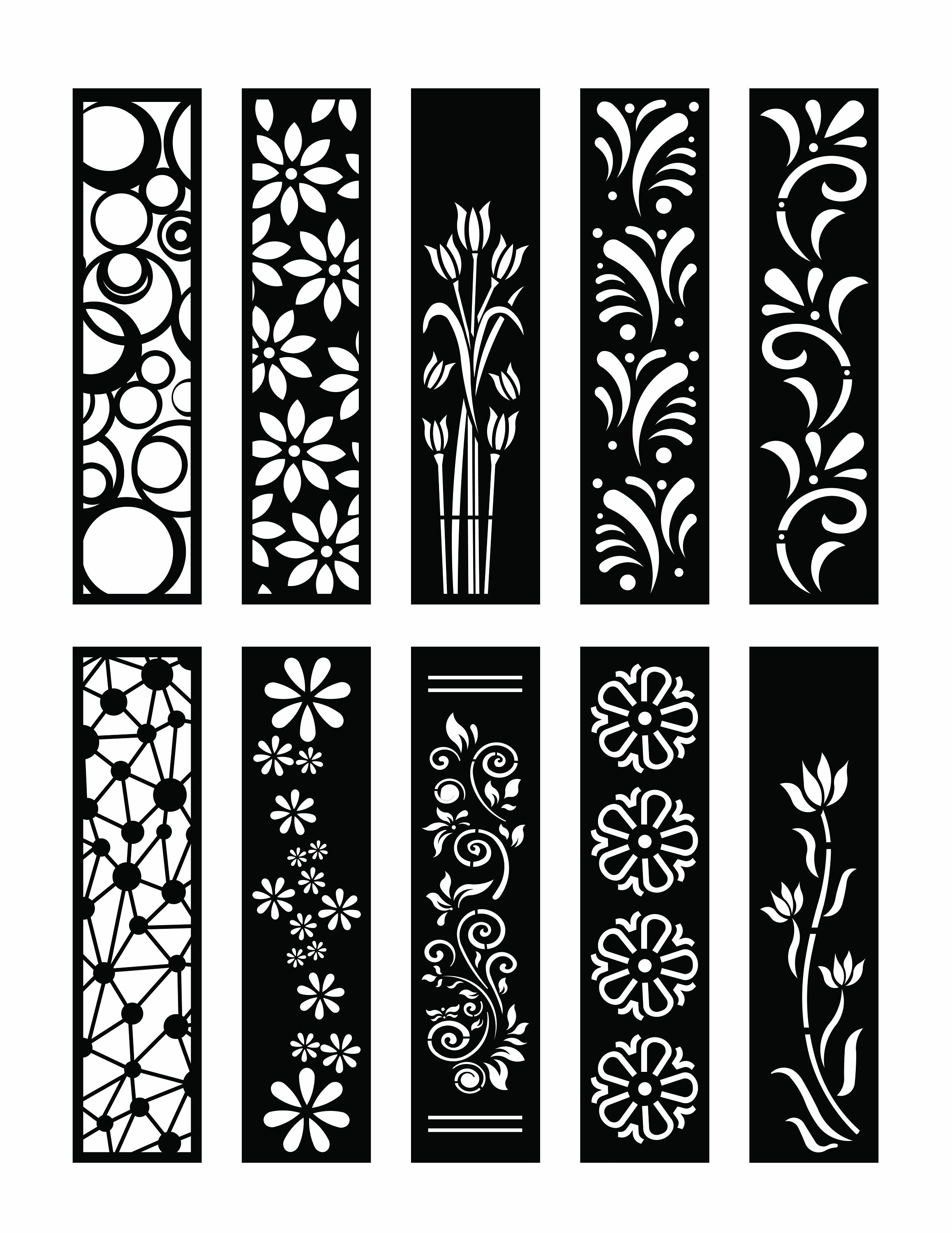 DXF Patterns File Privacy Screen Vinyl Decor Panel - Etsy