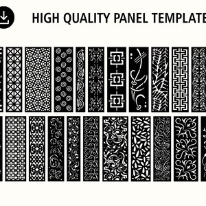 Room Divider | Privacy Screen | Decorative Panel | Stencil | Wall Handing | Laser cut | Plasma Dxf | instant download | digital download.
